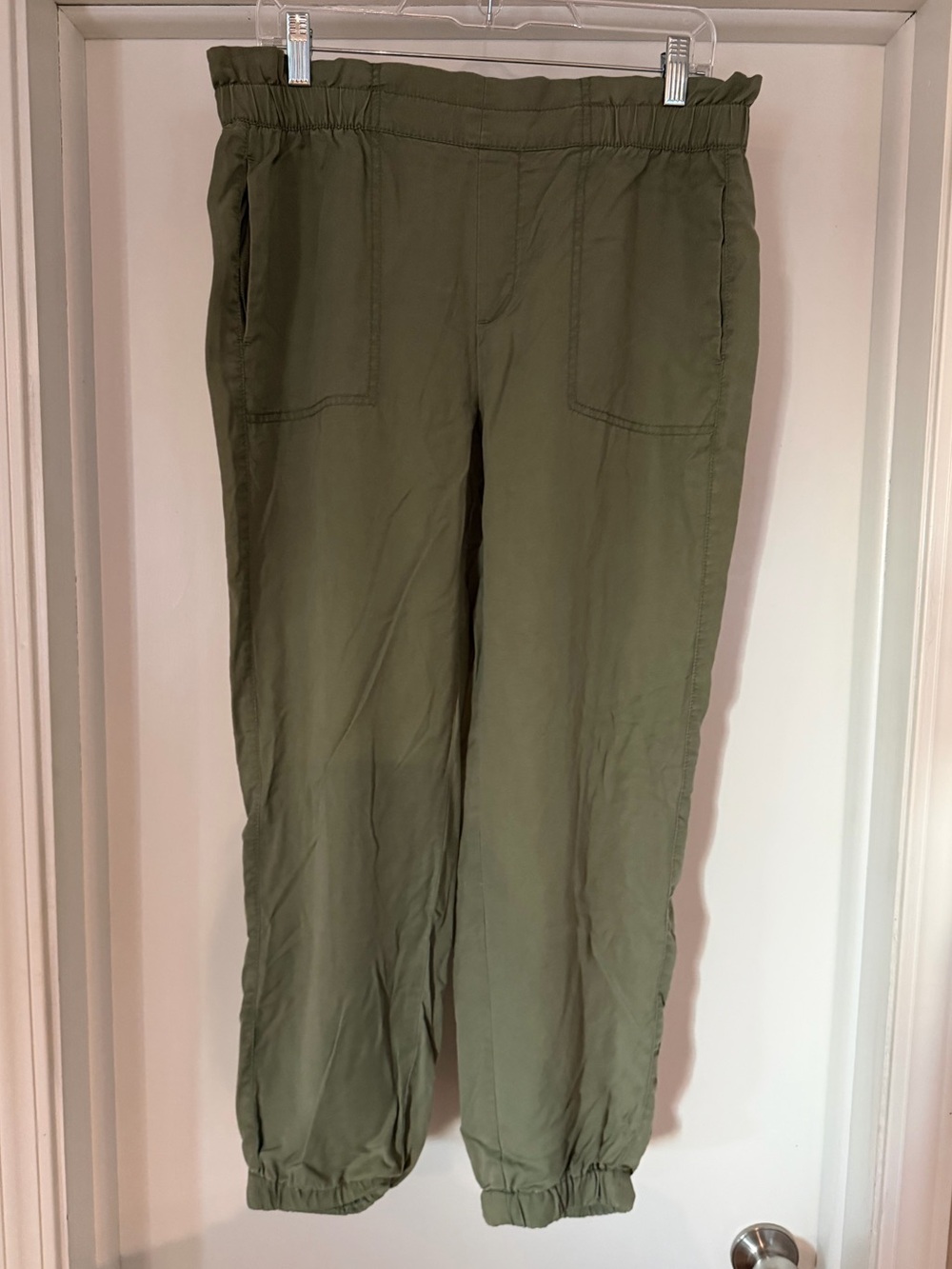 LOFT Olive Utility Jogger Pants